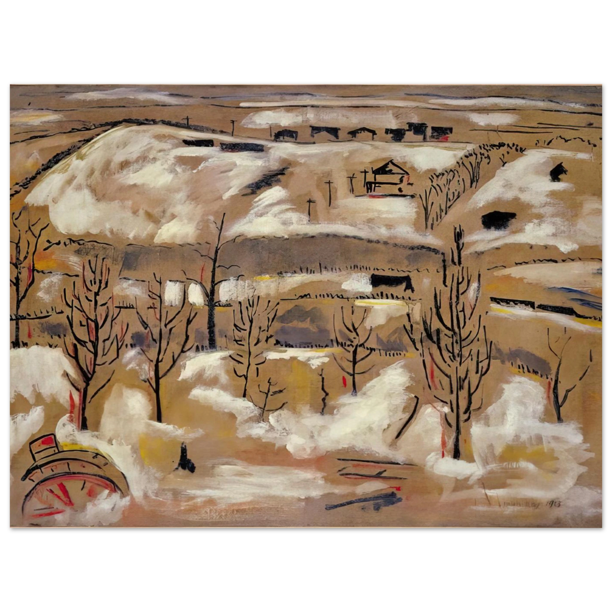 The Hill by Man Ray – art poster