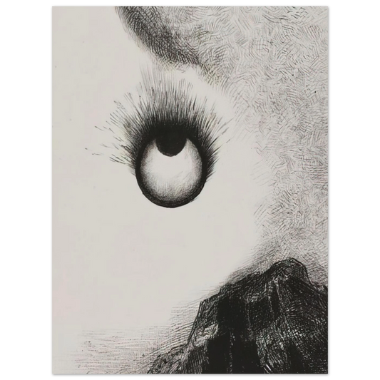Everywhere Eyeballs Are Aflame by Odilon Redon (1888) – art poster, view 2