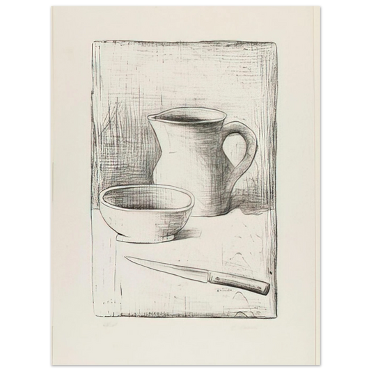 Still Life by Carlo Carra (1944) – art poster, view 2