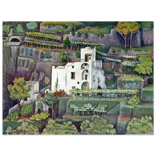 Farmhouse Ravello Colour by M.C. Escher – art poster, view 2