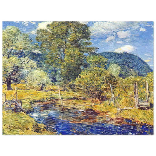 Bedford Hills by Childe Hassam – art poster, view 2