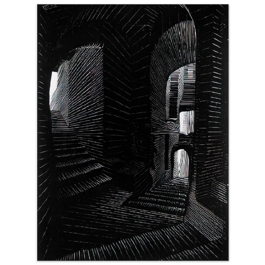 Covered Alley In Atrani by M.C. Escher – art poster, view 2