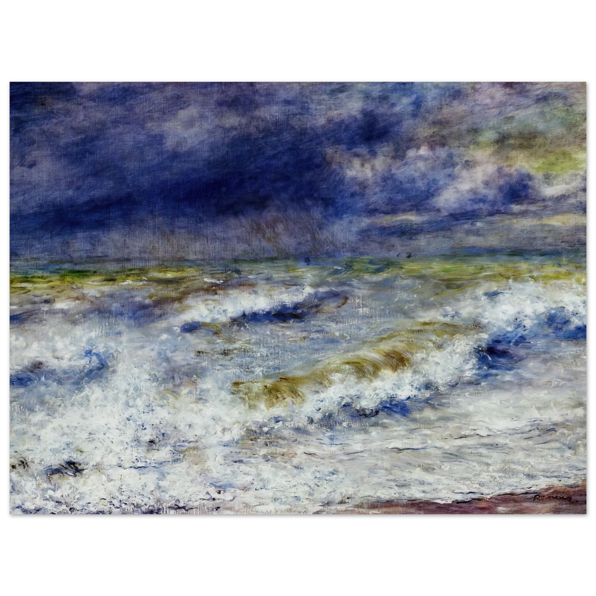 Seascape by Pierre-Auguste Renoir – art poster
