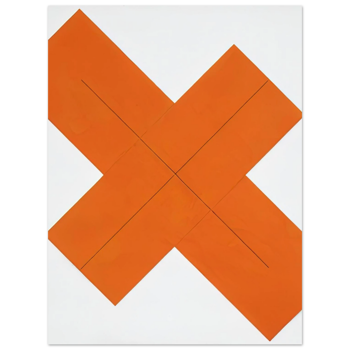 X Within X Orange by Robert Mangold (1981) – art poster