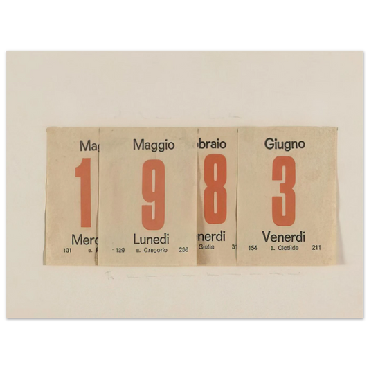 Untitled by Alighiero Boetti (1983) – art poster, view 2