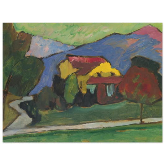 The Yellow House by Gabriele Munter (1908) – art poster, view 2