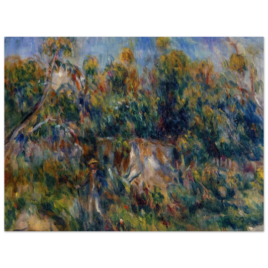 The Painter Taking A Stroll At Cagnes by Pierre-Auguste Renoir – art poster, view 2