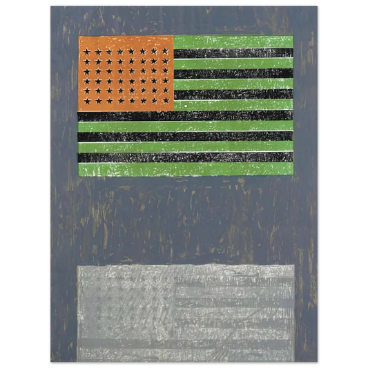 Flags Ulae 42 by Jasper Johns – art poster, view 2
