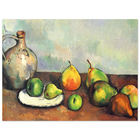 Still Life, Pitcher And Fruit by Paul Cézanne – art poster, view 2