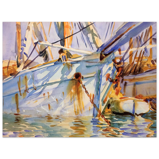 In A Levantine Port by John Singer Sargent – art poster, view 2