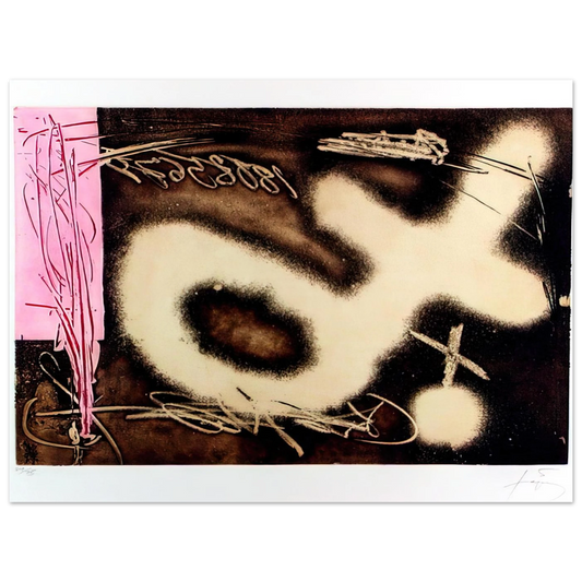 El Péndulo Inmóvil I by Antoni Tapies (1982) – art poster, view 2