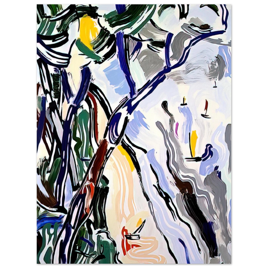 Sailboats by Roy Lichtenstein (1985) – art poster, view 2