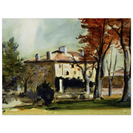 The Manor House At Jas De Bouffan by Paul Cézanne – art poster, view 2