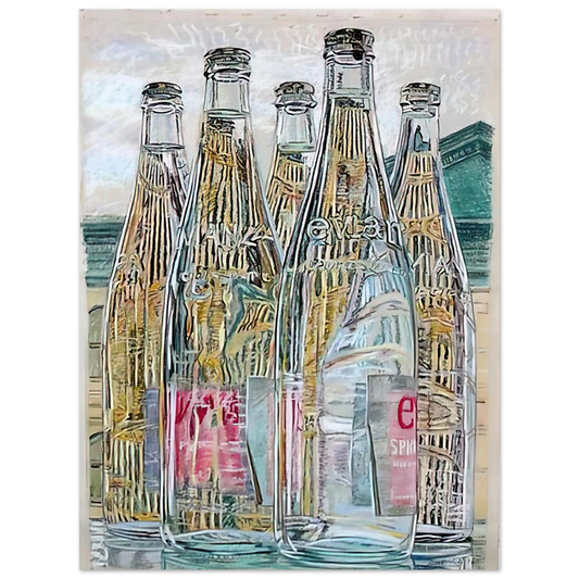 Evian Bottles by Janet Fish (1976) – art poster, view 2