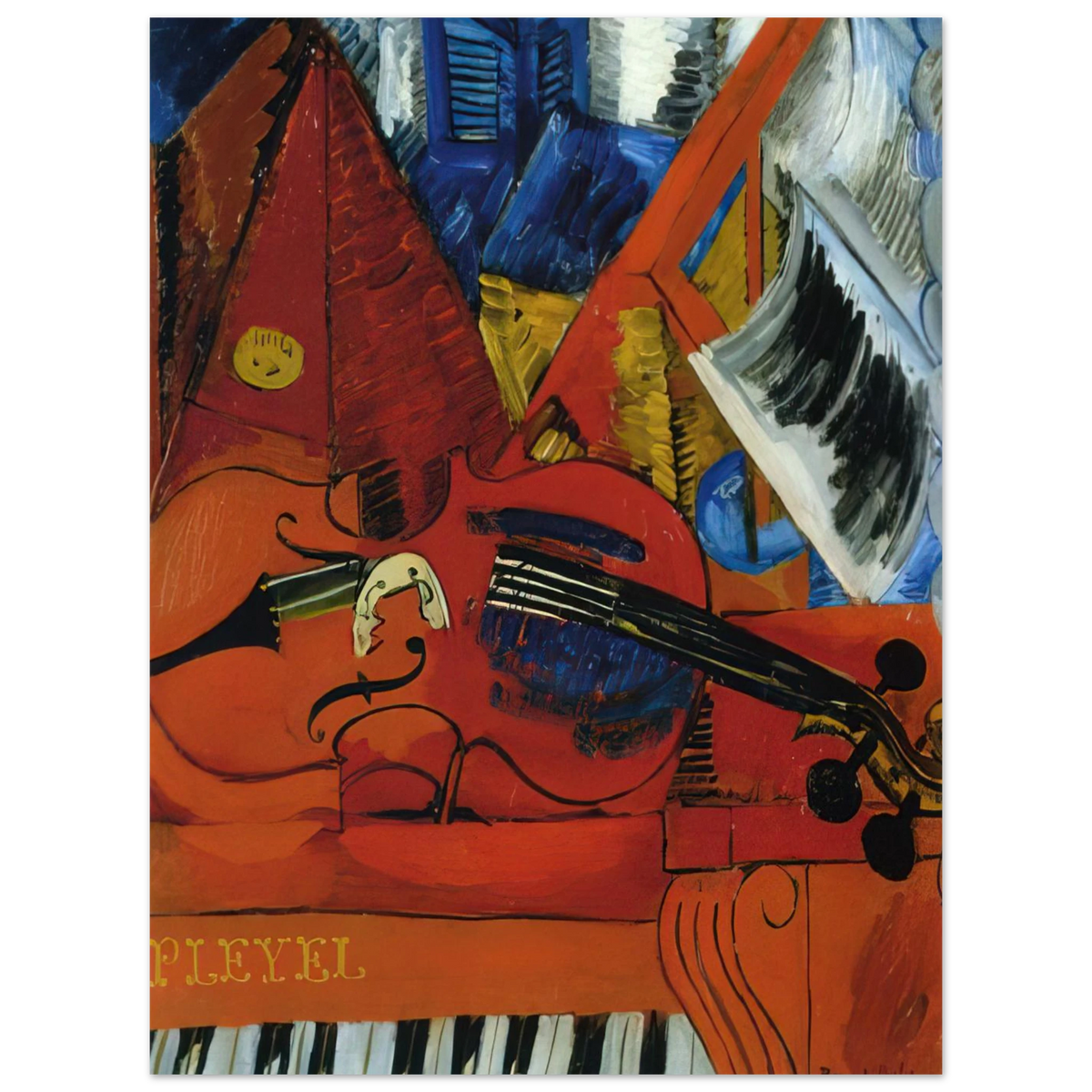 The Violin by Raoul Dufy (1916) – art poster