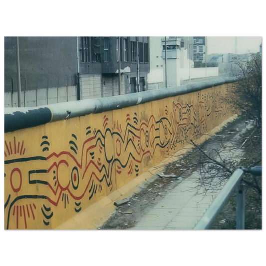 Berlin Mural by Keith Haring (1986) – art poster, view 2