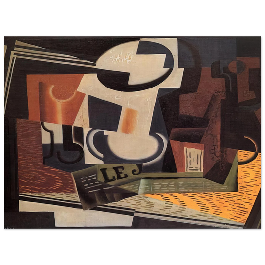 Still Life With Fruit Bowl by Juan Gris (1918) – art poster, view 2