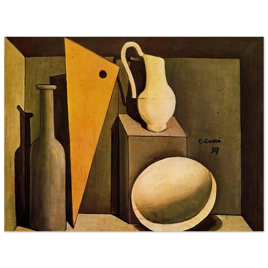 Natura Morta Con La Squadra by Carlo Carra (1917) – art poster, view 2