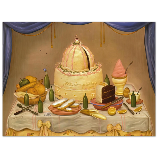 Happy Birthday by Fernando Botero – art poster, view 2