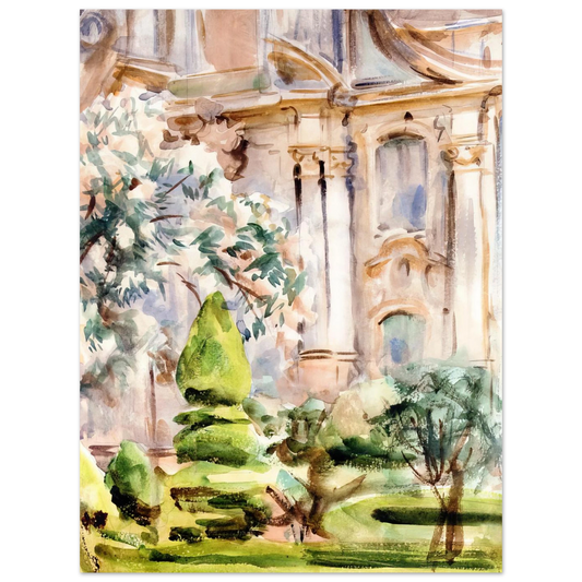 Palace And Gardens, Spain by John Singer Sargent – art poster, view 2