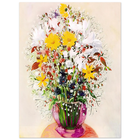Bouquet Of Flowers by Moise Kisling – art poster, view 2