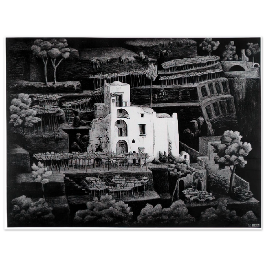Farmhouse Ravello by M.C. Escher – art poster, view 2