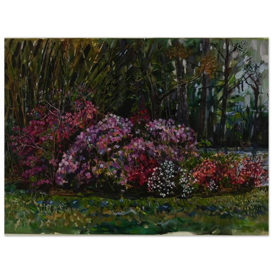 Alicia's Azaleas On St Mary's River by Ivan Albright – art poster, view 2