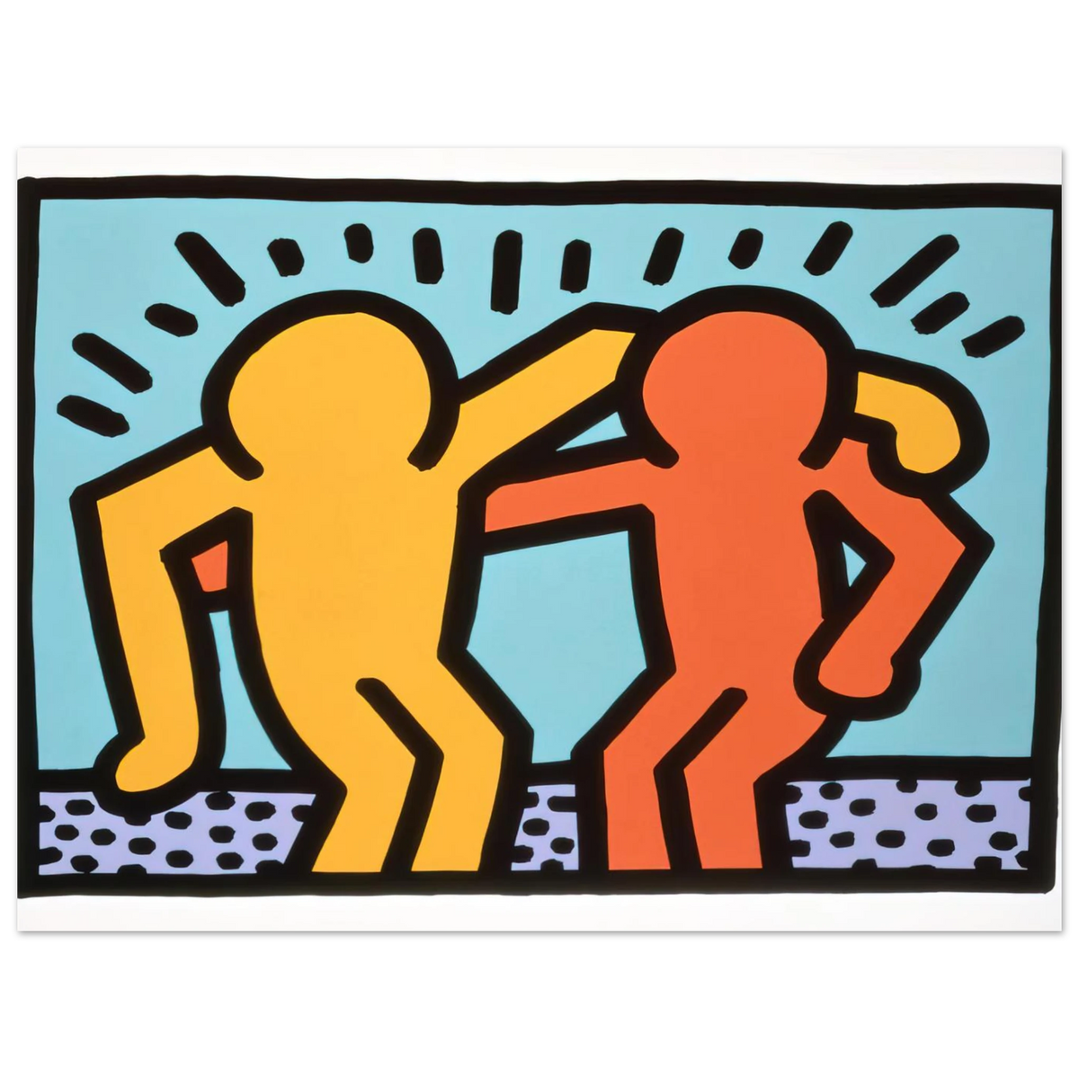 Best Buddies by Keith Haring (1990) – art poster