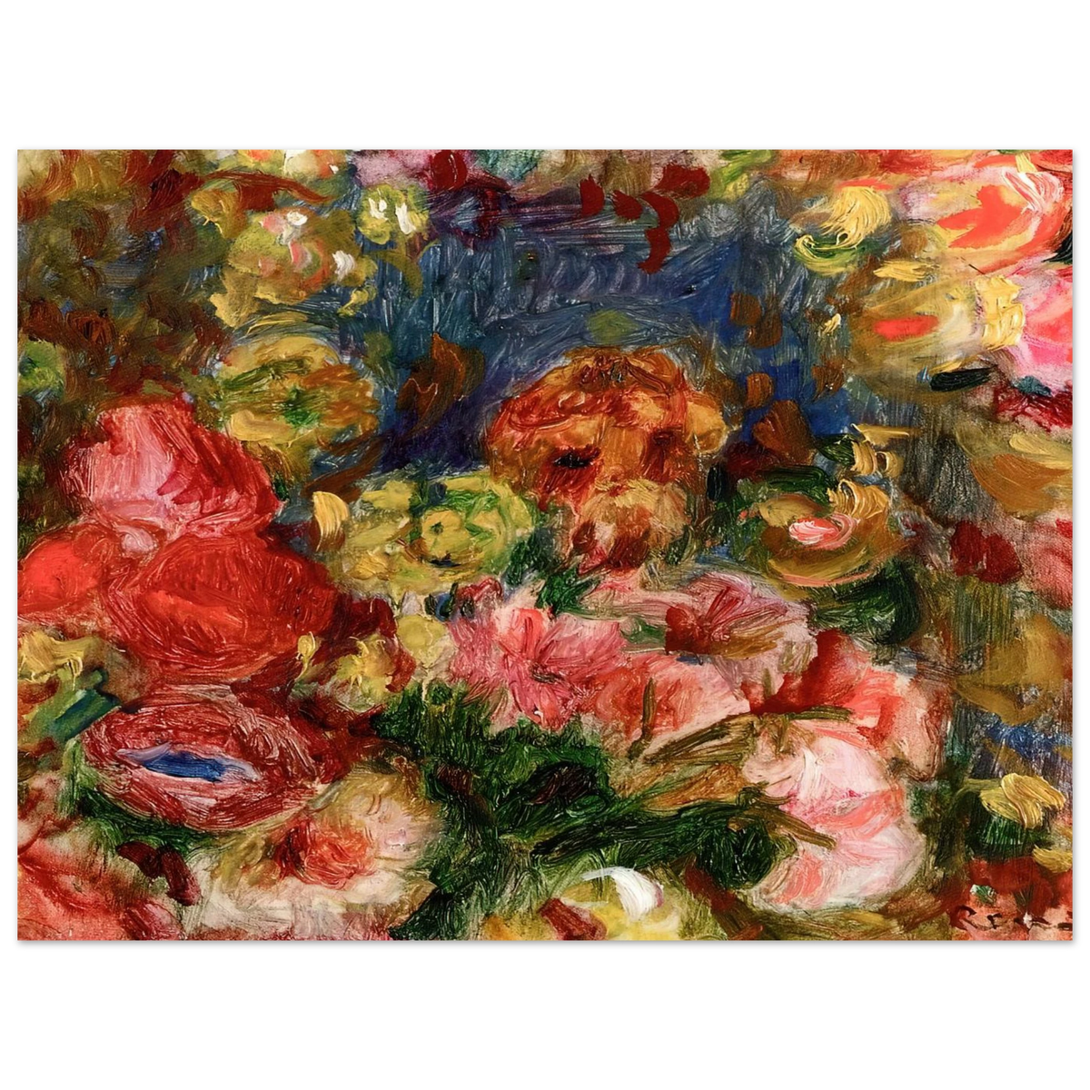 Flowers by Pierre-Auguste Renoir – art poster