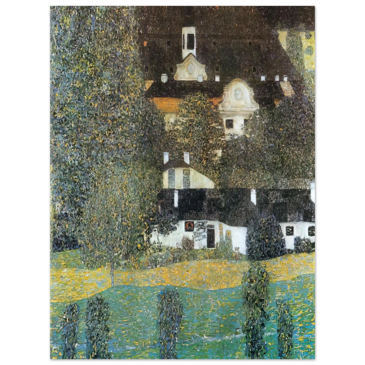 Schloss Kammer Am Attersee II by Gustav Klimt (1909) – art poster