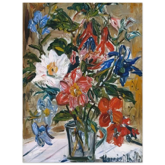 Vase With Flowers by Maurice Utrillo – art poster, view 2