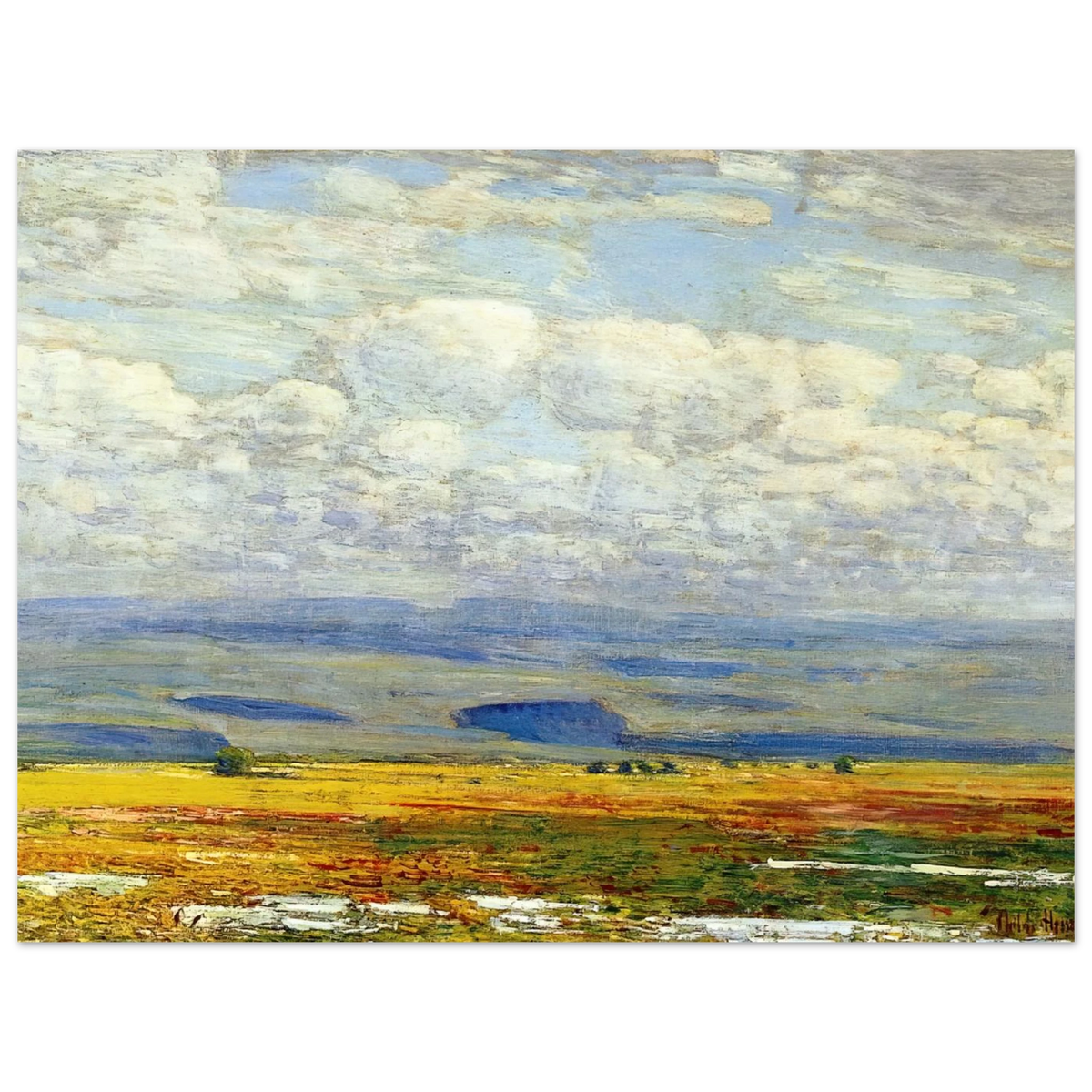 Oregon Landscape by Childe Hassam – art poster