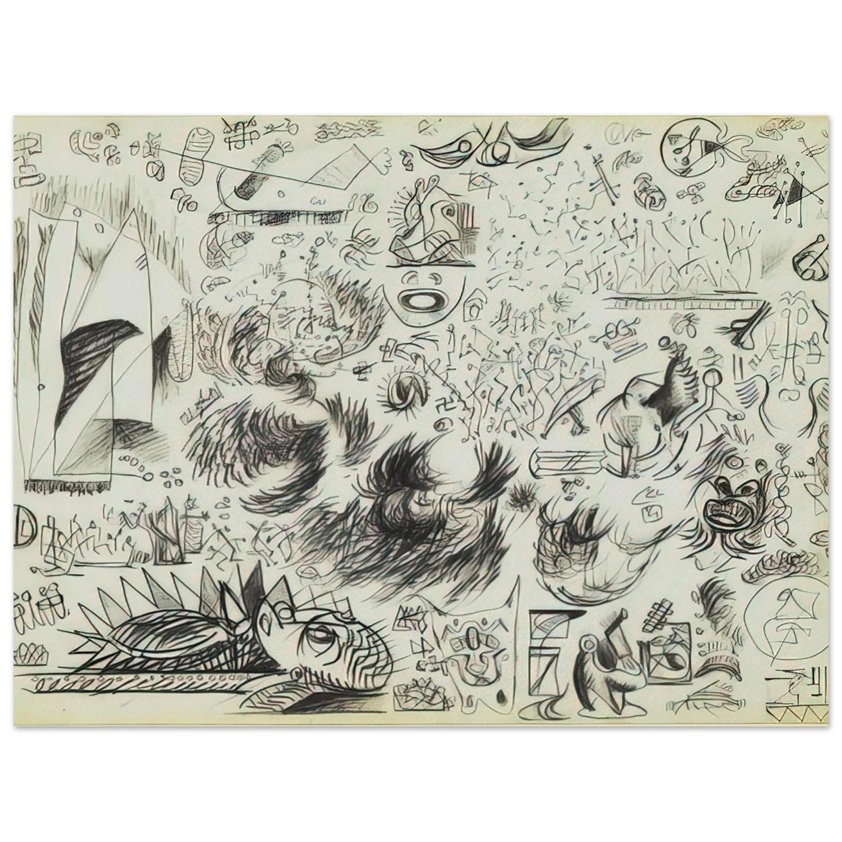 Sheet Of Studies by Jackson Pollock (1941) – art poster