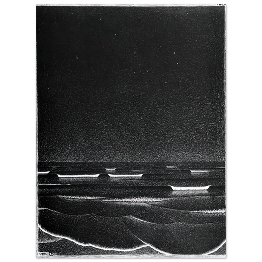 Fluorescent Sea by M.C. Escher – art poster, view 2