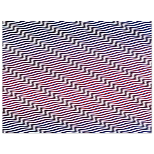 Cataract 3 by Bridget Riley (1967) – art poster, view 2