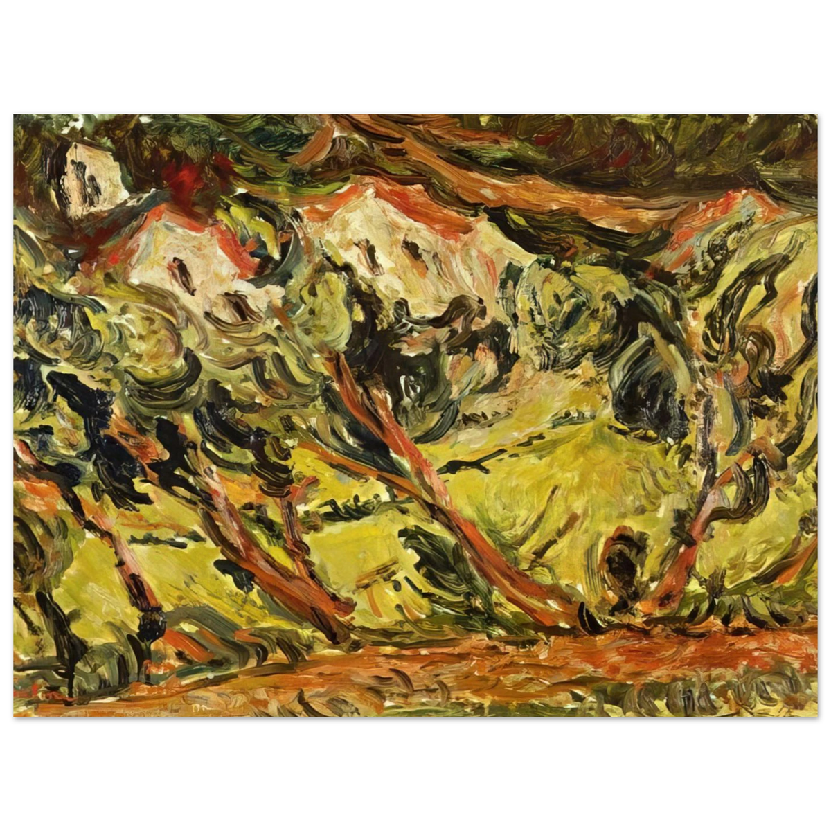 Ceret Landscape 1 by Chaim Soutine – art poster