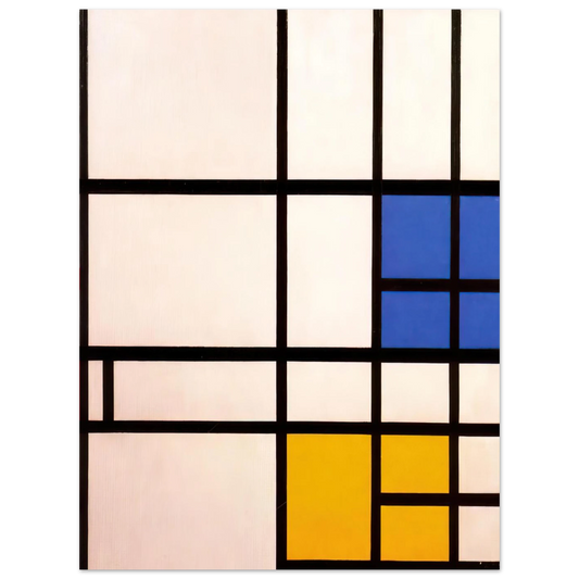 Composition N. 11 London With Blue, Red And Yellow by Piet Mondrian – art poster, view 2