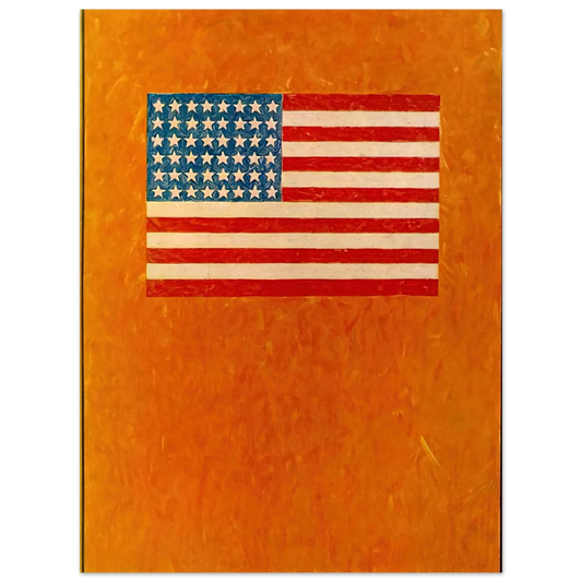 Flag On Orange Field by Jasper Johns (1957) – art poster, view 2