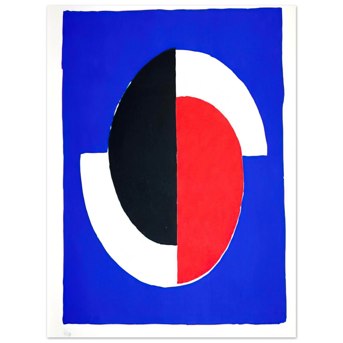 Composition Red Blue Black White by Sonia Delaunay – art poster