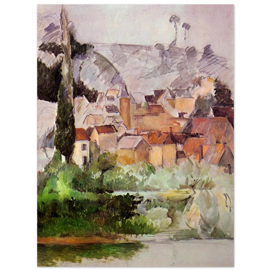 Medan Chateau And Village by Paul Cézanne – art poster, view 2