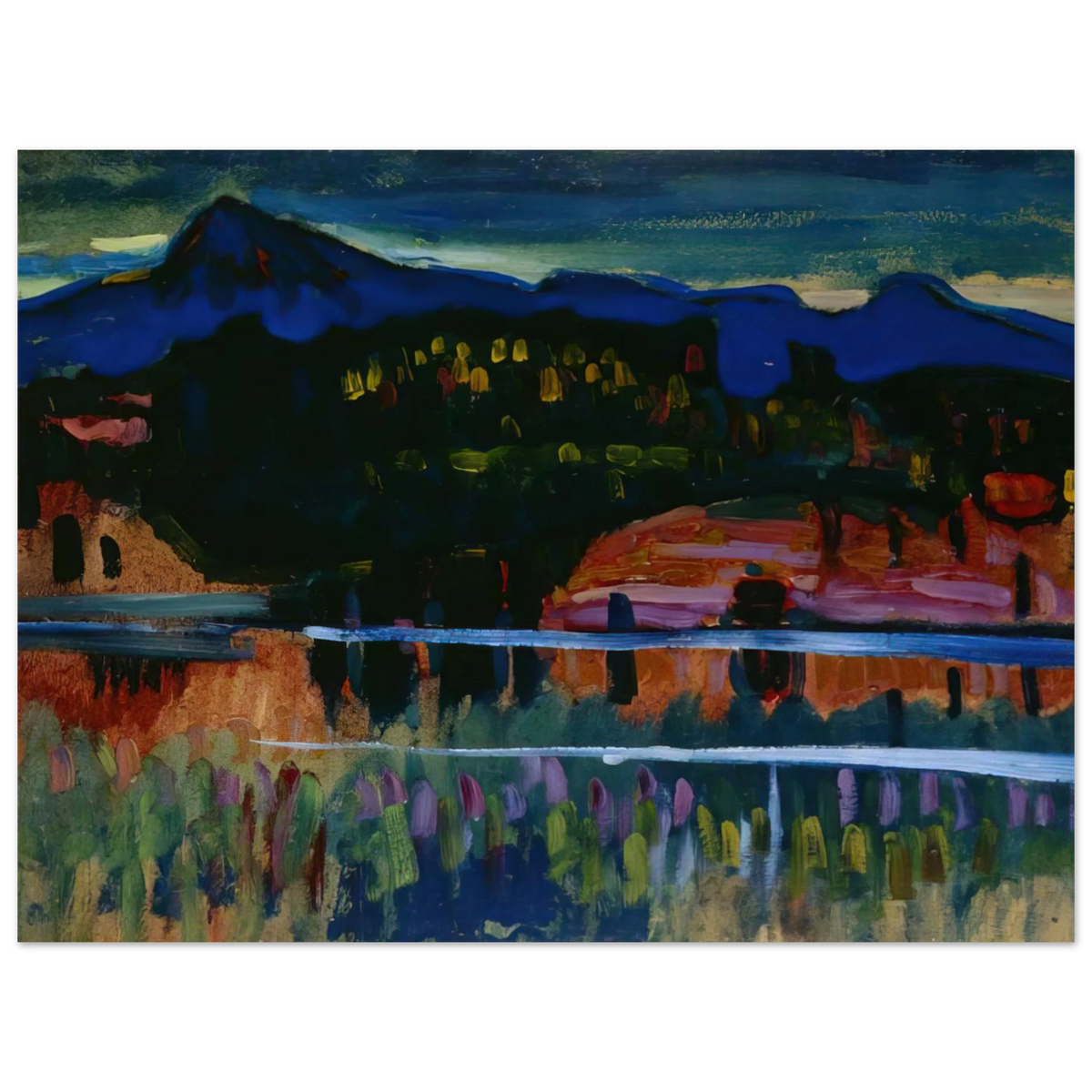 Murnau Am Staffelsee by Wassily Kandinsky (1908) – art poster
