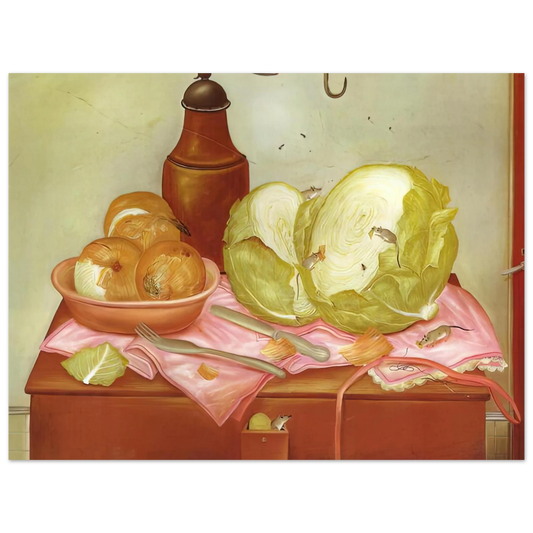 Kitchen Table 1 by Fernando Botero – art poster, view 2