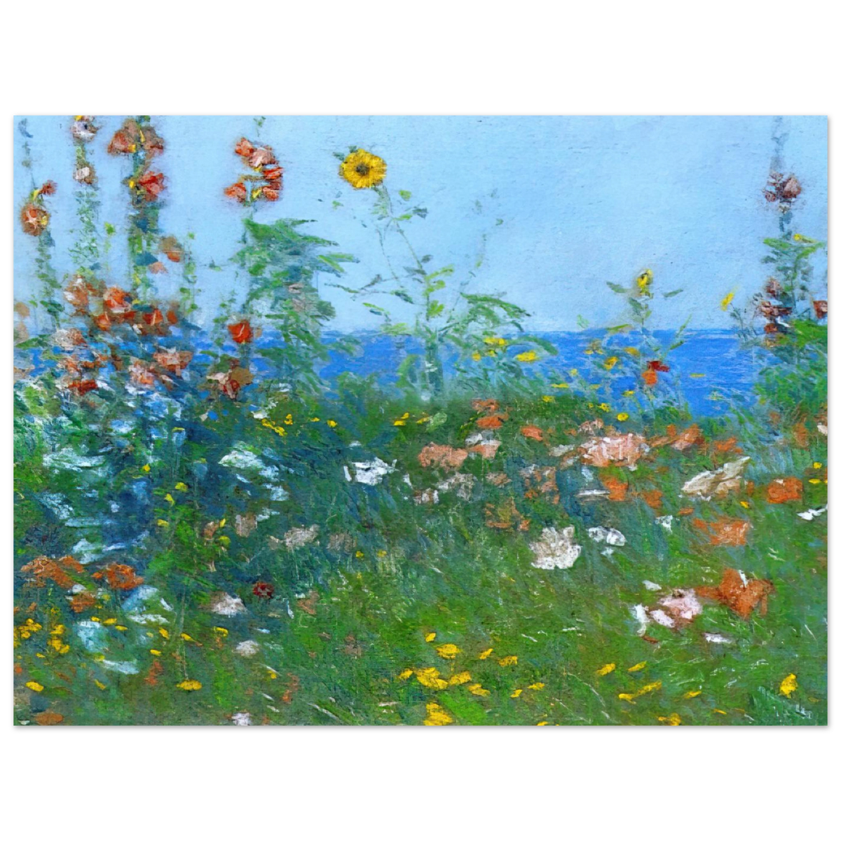 Poppies, Isles Of Shoals 03 by Childe Hassam – art poster