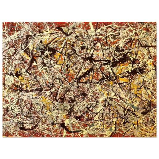 Mural On Indian Red Ground by Jackson Pollock (1950) – art poster, view 2
