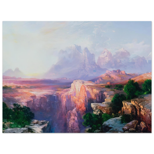 Rock Towers Of The Rio Virgin by Thomas Moran – art poster, view 2