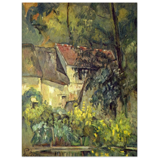 The House Of Pere Lacroix In Auvers by Paul Cézanne – art poster, view 2