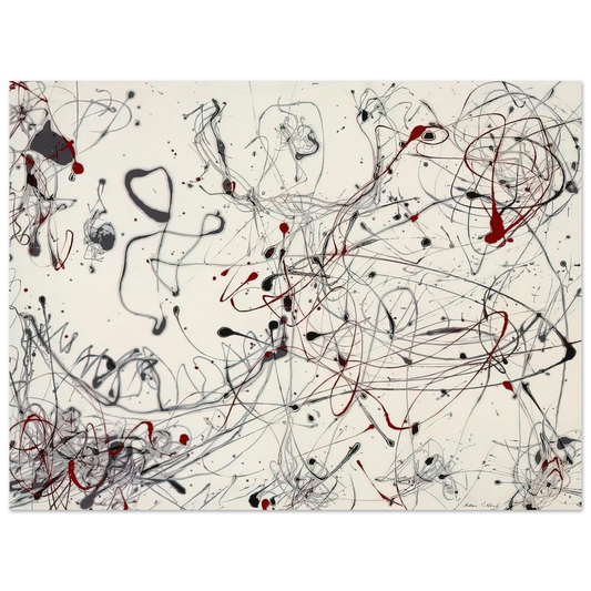 Number 4 Gray And Red by Jackson Pollock (1948) – art poster, view 2