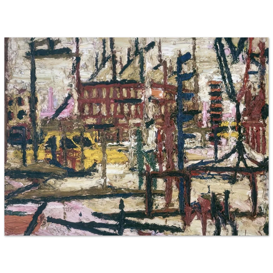 Mornington Crescent by Frank Auerbach – art poster, view 2