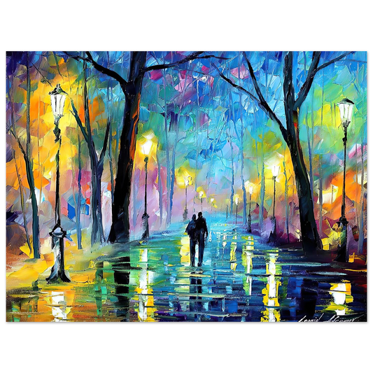 Niebla En El Parque by Leonid Afremov – art poster, view 2