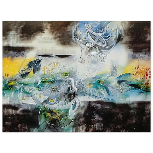 Abrir El Cubo Y Encontrar La Vida by Roberto Matta – art poster, view 2